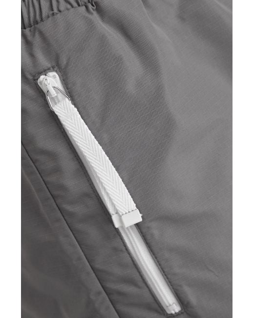 Thom Browne Gray Striped Ripstop Track Pants for men