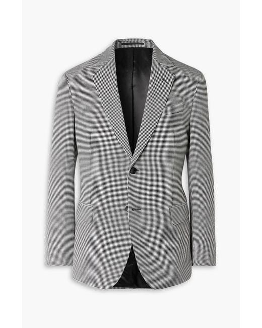 Mr P. Gray Slim-Fit Puppytooth Twill Suit Jacket for men