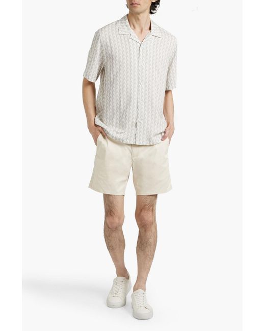 Rag & Bone White Cotton-Blend Chino Shorts for men