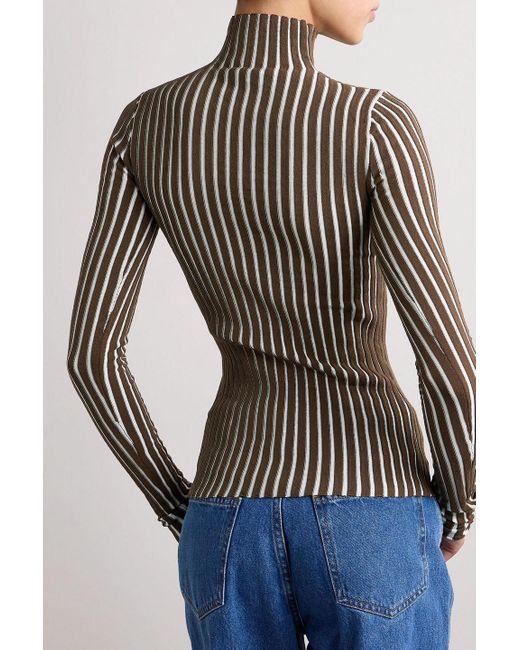 Interior Black The ridley ribbed cotton-blend turtleneck sweater