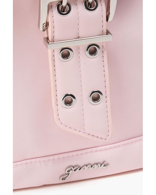 Ganni Pink Bucky Shell Backpack