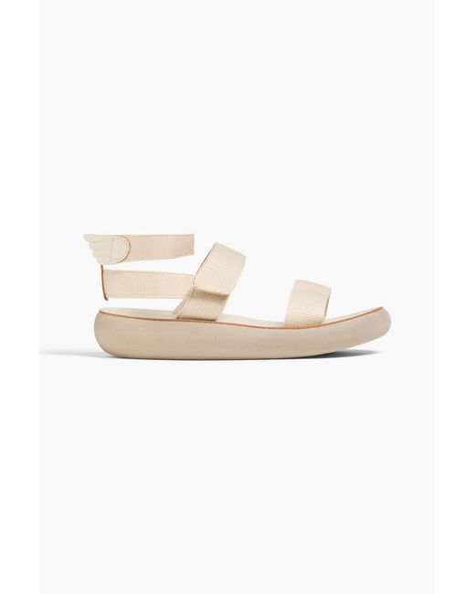 Ancient Greek Sandals White Nostalgia Webbing Sandals