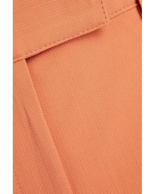 Acne Orange Patrina Woven Kick-flare Pants