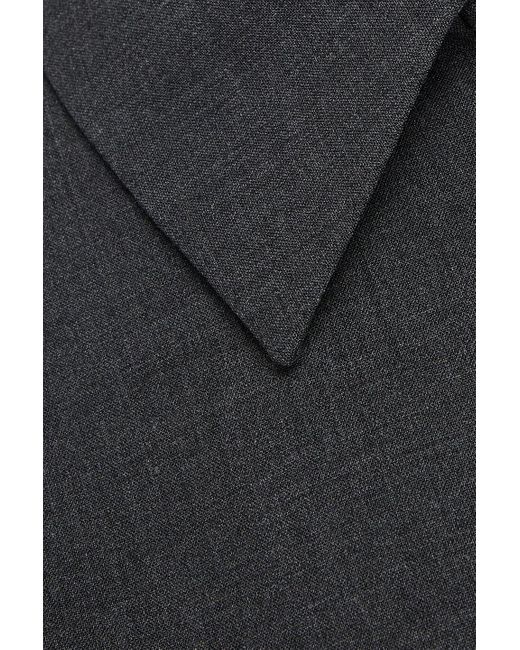 Theory Black Cropped Wool-blend Jacket