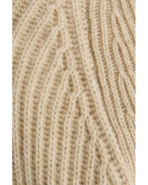 Rohe Natural Ribbed Cashmere And Wool-blend Sweater