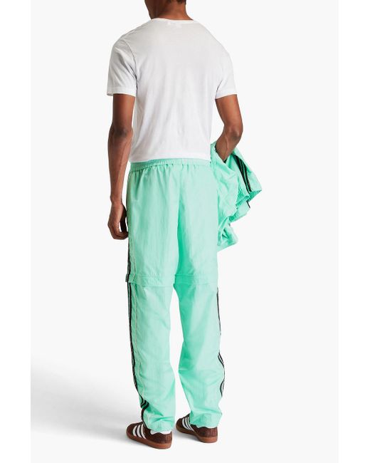 Adidas Originals Green Convertible Shell Track Pants for men