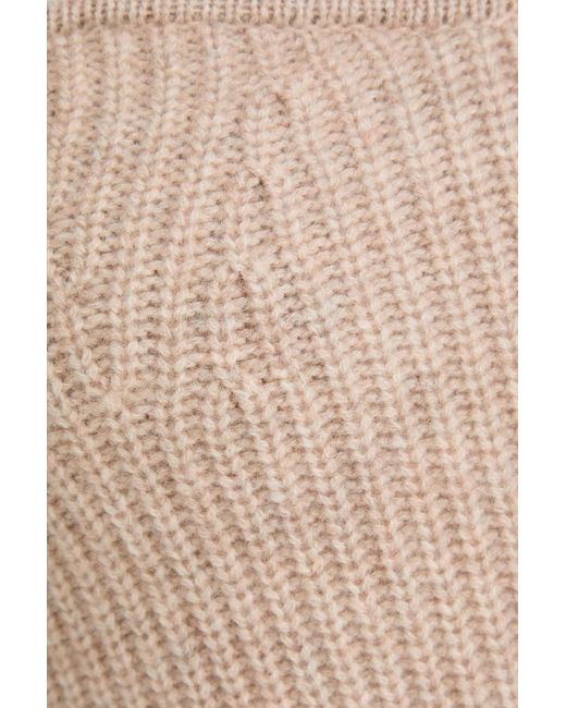 Isabel Marant Natural Blaze Strapless Wool And Cashmere-blend Top