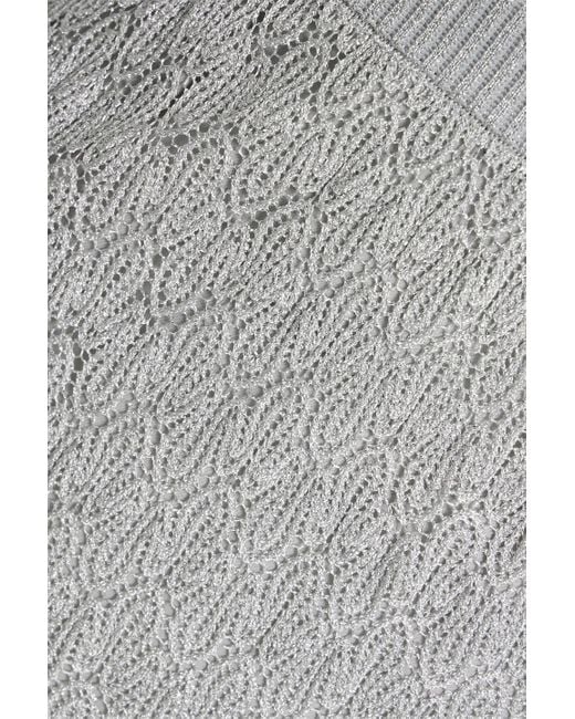 Missoni Gray Crochet-knit Skirt