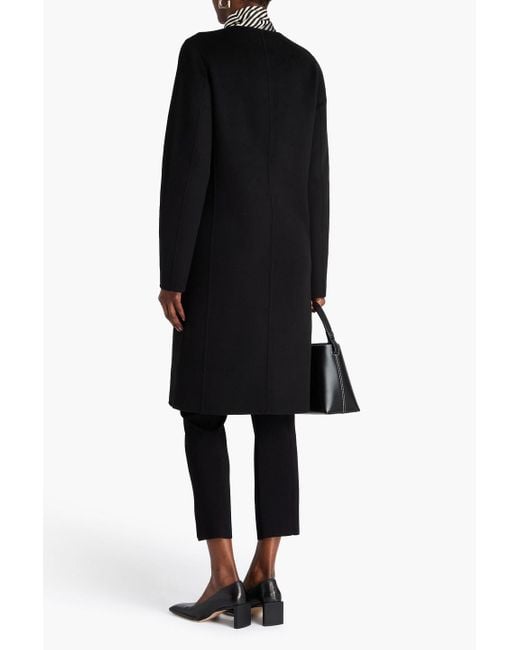 Totême  Black Wool-felt Coat