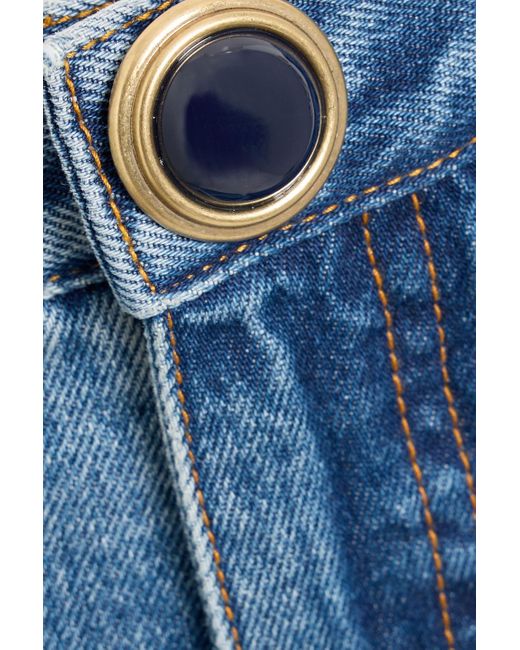 Area Blue High-Rise Tapered Jeans