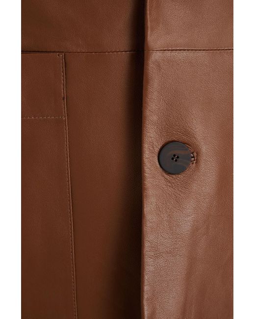 Studio Nicholson Brown Condes Leather Blazer for men
