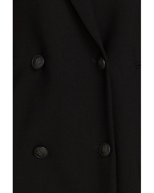 Rag & Bone Black Dax Wool-blend Crepe Mini Tuxedo Dress