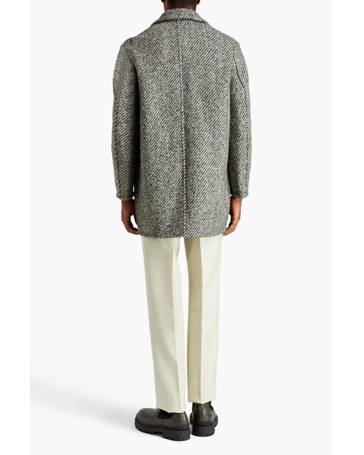 Jil Sander Gray Wool-blend Bouclé Coat for men