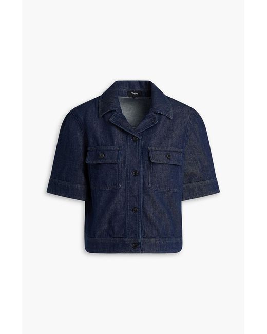 Theory Blue Denim Jacket