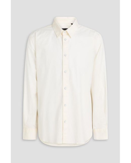 Rag & Bone White Griffin Stretch-cotton Poplin Shirt for men