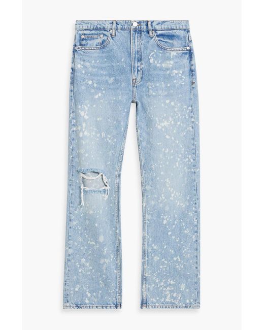 FRAME Boxy jeans aus gebleichtem denim in distressed-optik in Blue für Herren