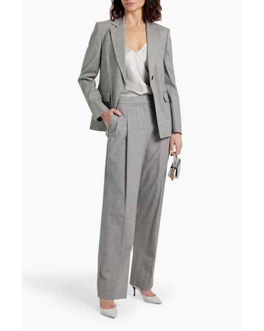 Brunello Cucinelli Gray Blazer aus einer wollmischung mit zierperlen