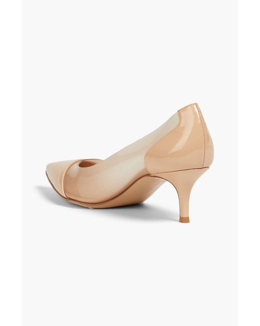 Gianvito Rossi Natural Plexi 55 Patent-leather And Tpu Pumps