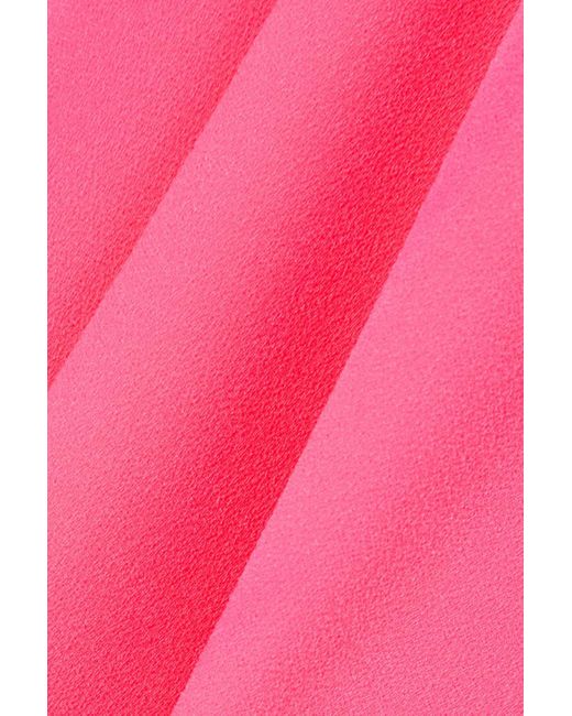 Alex Perry Pink Lux Schulterfreies Minikleid Aus Crêpe