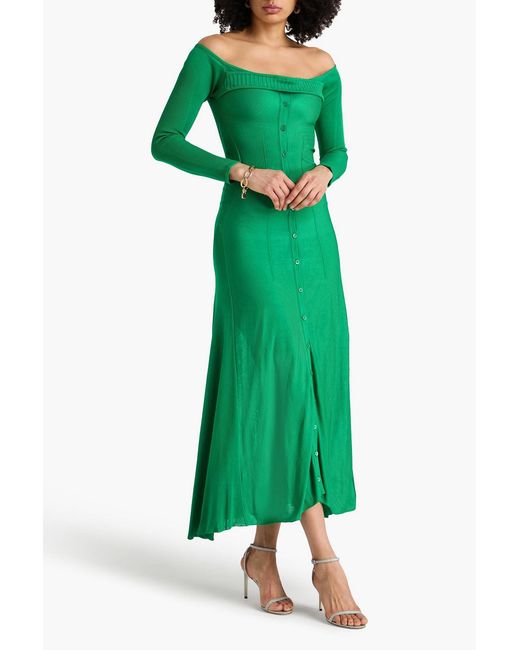 Jacquemus Green Knitted Maxi Dress