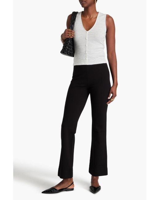 Rag & Bone Black Irina Ponte Flared Pants
