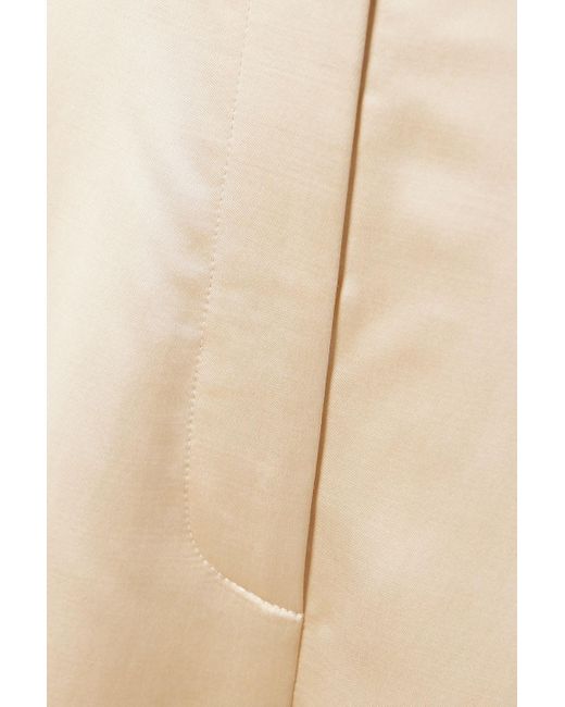 Khaite Natural Banton hose mit weitem bein aus satin und faille