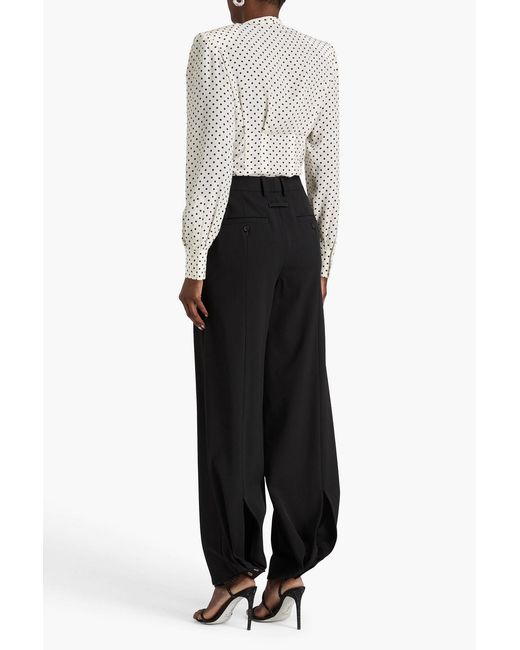 Jean Paul Gaultier Black Twill Tapered Pants