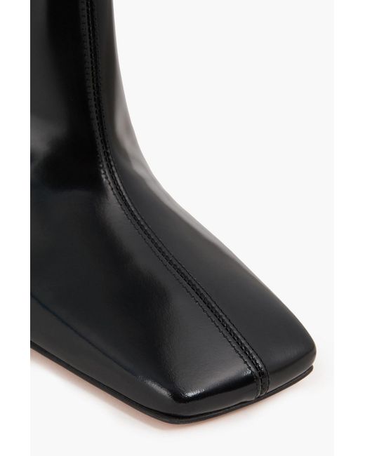 Wandler Black Isa Glossed Knee Boots