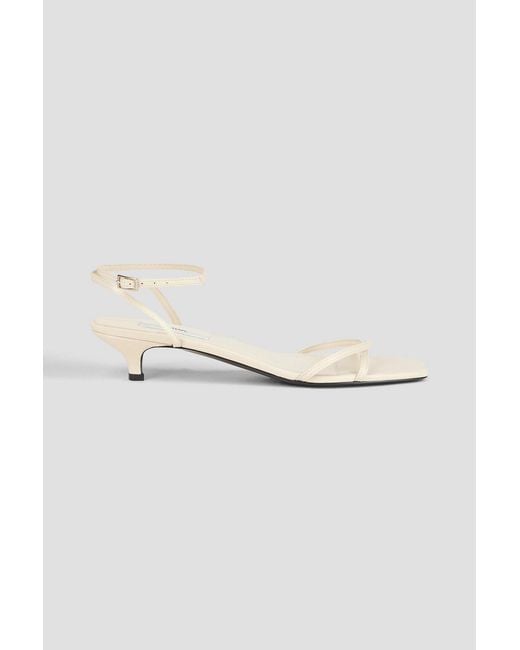 Totême White Leather Sandals