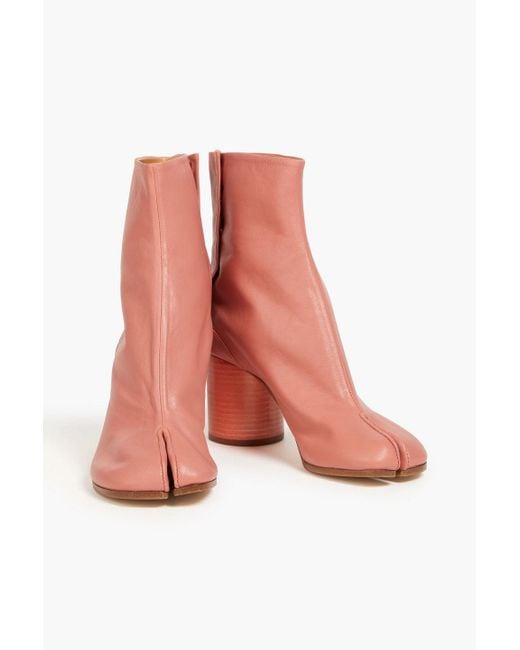 Maison Margiela Pink Ankle boots aus leder