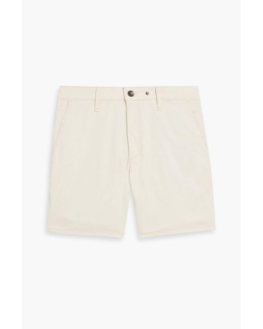Rag & Bone White Cotton-Blend Chino Shorts for men