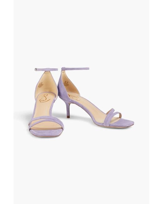 Sam Edelman Purple Peonie Suede Sandals