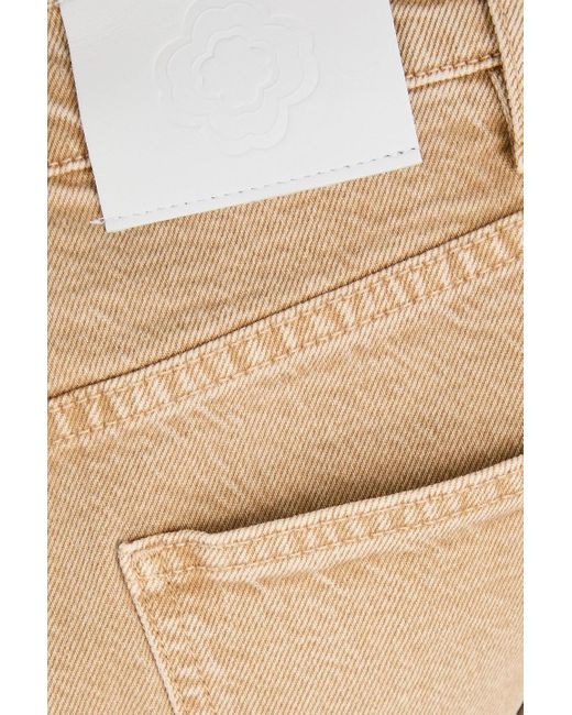 Maje Natural Denim Midi Pencil Skirt