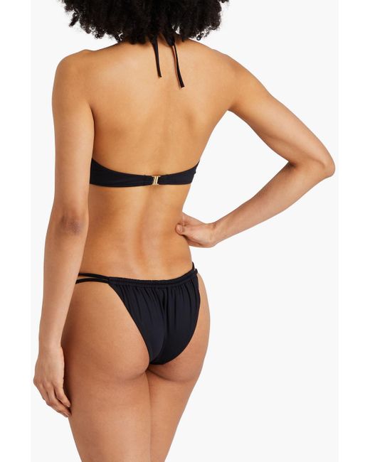 Melissa Odabash Black Luxor Low-rise Bikini Briefs
