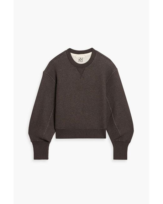 Ulla Johnson Brown Lumi French Cotton-Terry Sweatshirt