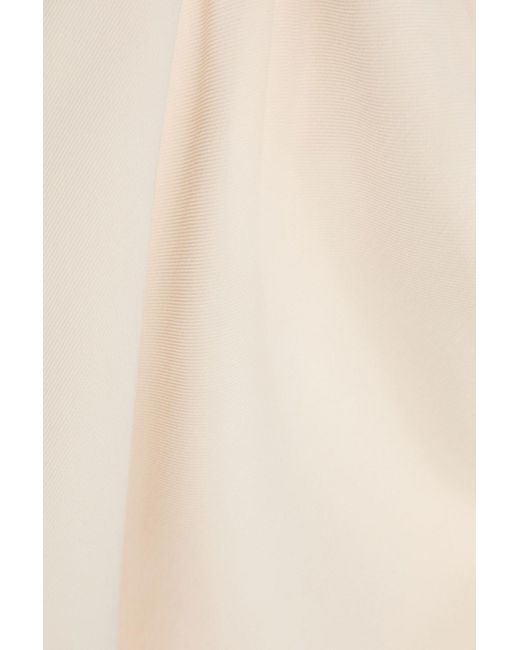 Brunello Cucinelli Natural Twill Midi Skirt