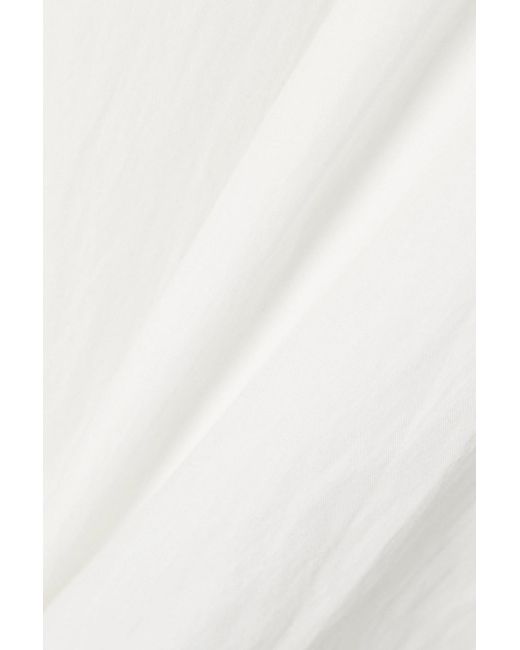 Co. White Tton-blend Poplin Shirt