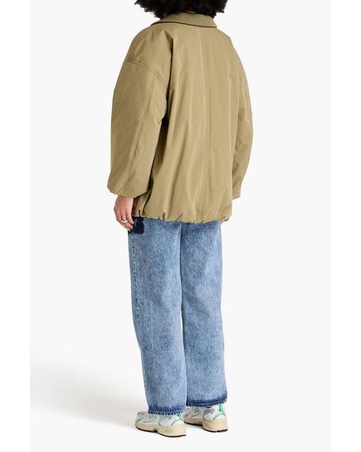 Ganni Natural Shell Bomber Jacket