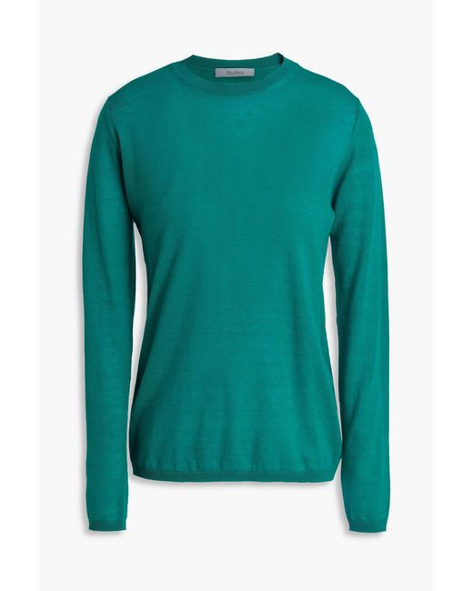 Max Mara Green Cashmere Sweater