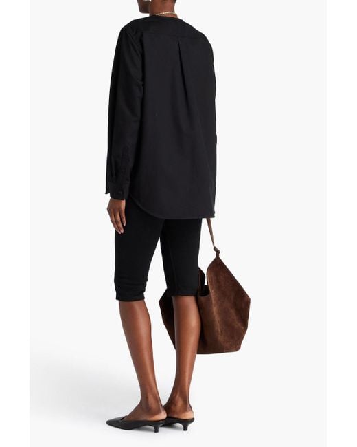 Totême  Black Cotton-twill Shirt