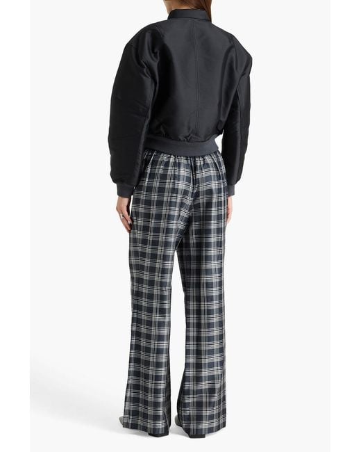 Theory Black Cyber Twill Bomber Jacket