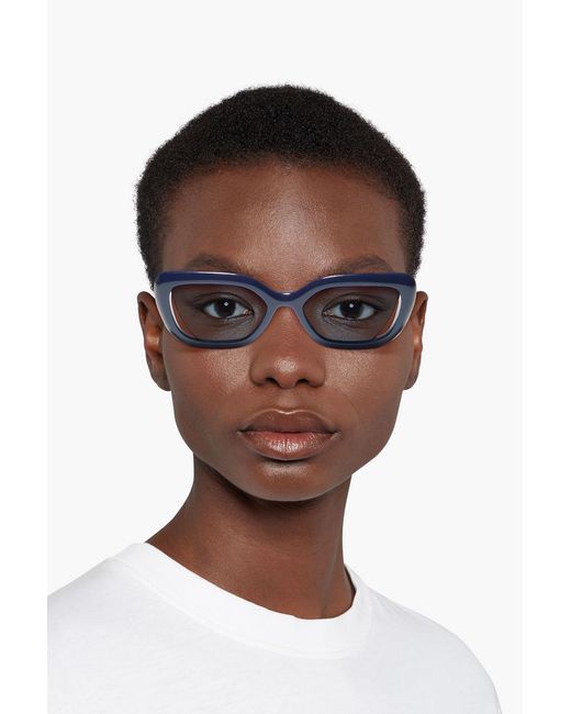Zimmermann Blue D-Frame Acetate Sunglasses