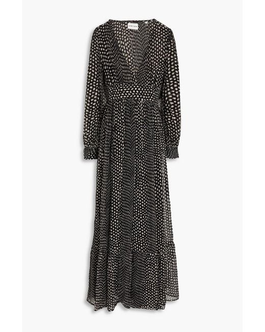 Antik Batik Black Siena Polka-dot Crepon Maxi Dress
