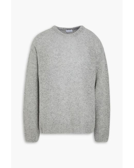 John Elliott Gray Powder Bouclé-knit Merino Wool-blend Sweater for men