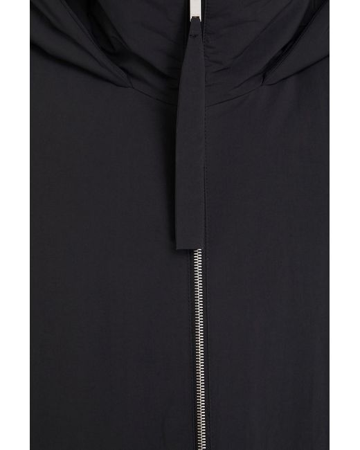Jil Sander Black Shell Hooded Down Coat for men