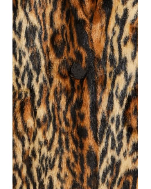 Stand Studio Brown Jacke aus kunstfell mit leopardenprint