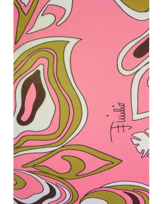 Emilio Pucci Pink Bikini-oberteil mit print
