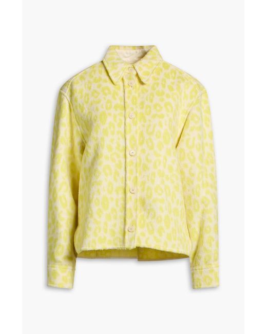 Isabel Marant Yellow Olanao Wool Shirt Jacket
