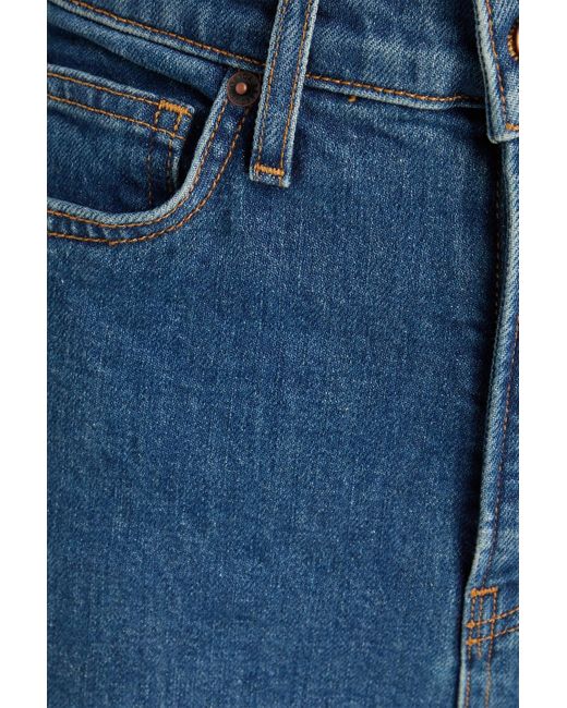 Veronica Beard Blue Carson High-Rise Flared Jeans