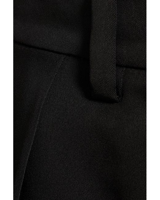 Jonathan Simkhai Black Devan Satin-crepe Shorts